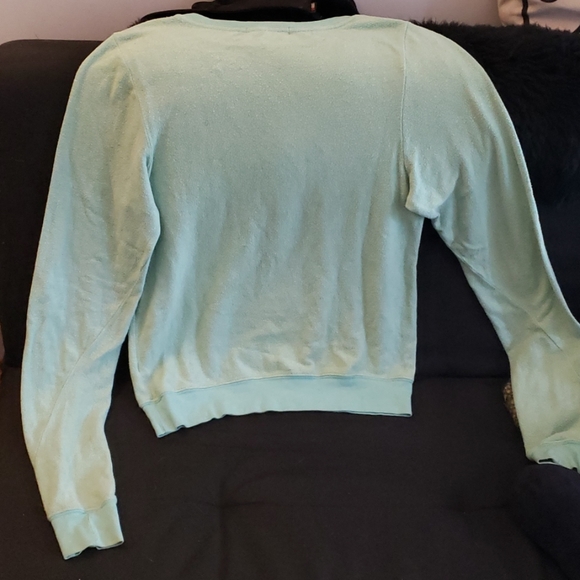 Wildfox Eat Well Work Hard beach baggy jumper XS - Picture 2 of 5